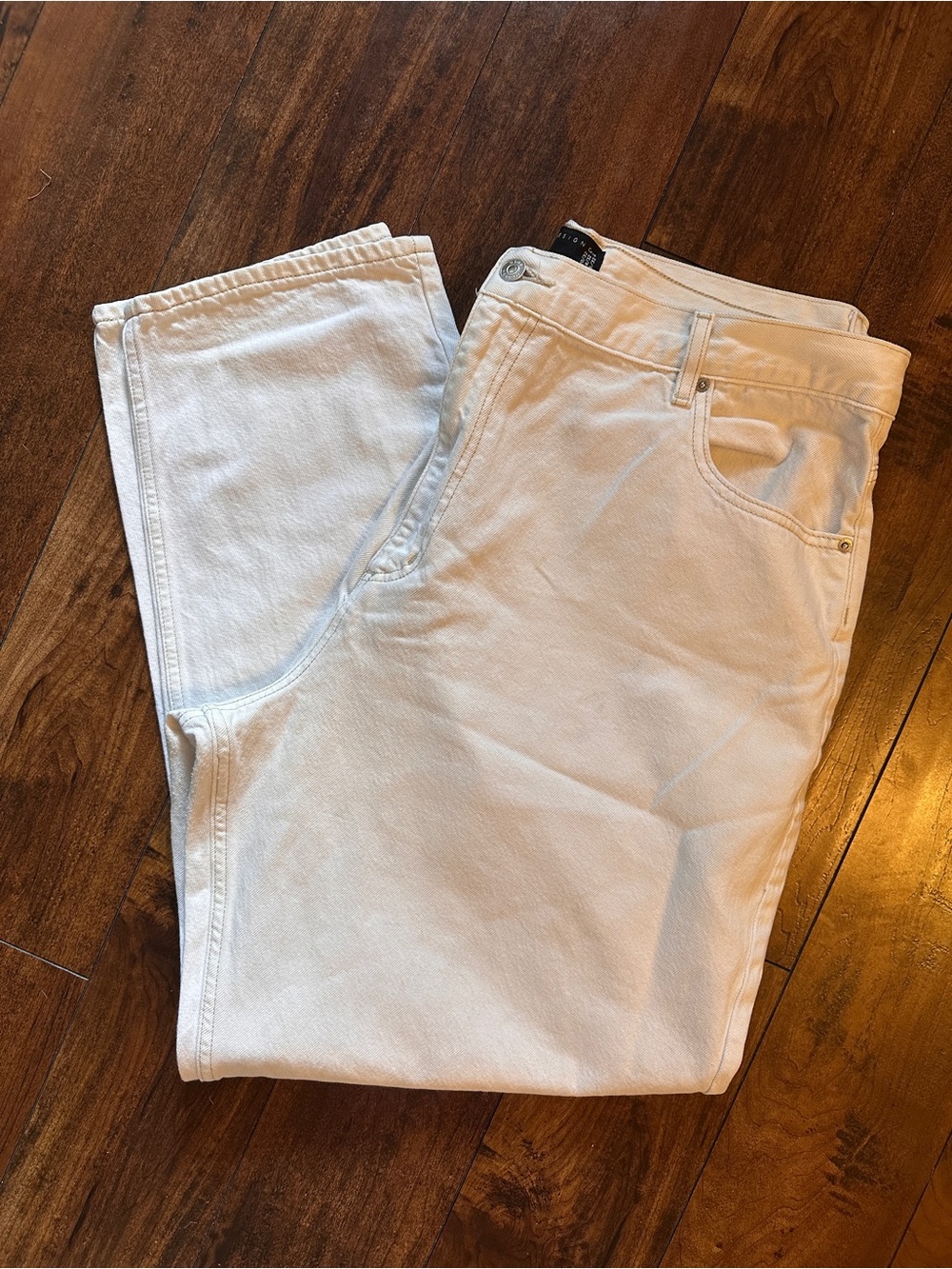 ASOS Curve Cream Denim Jeans